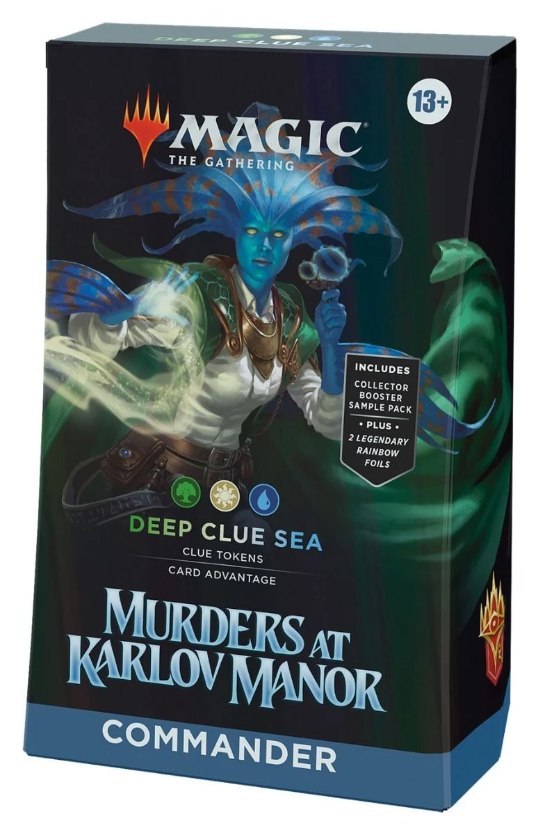 Wizards Of The Coast Magic The Gathering: Murders At Karlov Manor: Deep Clue Sea Commander Deck 3 Wizards Of The Coast Magic The Gathering: Murders At Karlov Manor: Deep Clue Sea Commander Deck