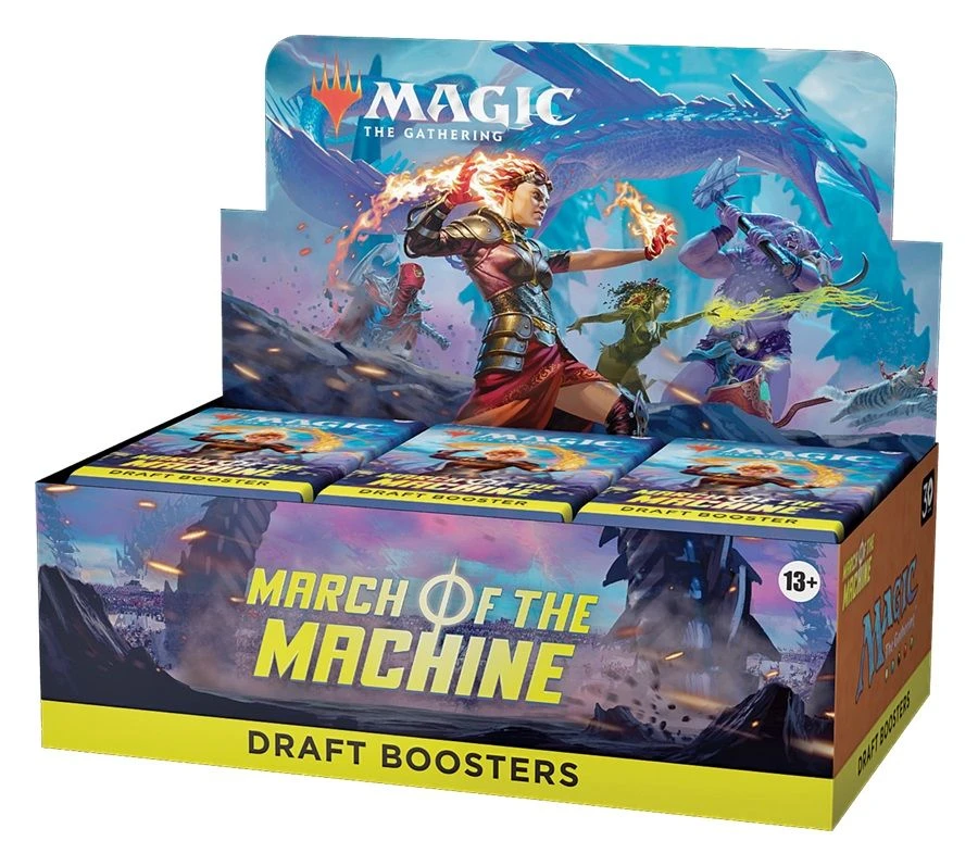 Wizards Of The Coast Magic The Gathering: March Of The Machine: Draft Booster Box 3 Wizards Of The Coast Magic The Gathering: March Of The Machine: Draft Booster Box